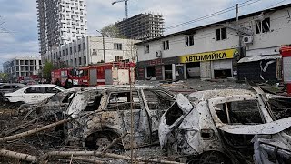 Ukrayna: Rus saldırıları Kiev'in Podil bölgesini vurdu