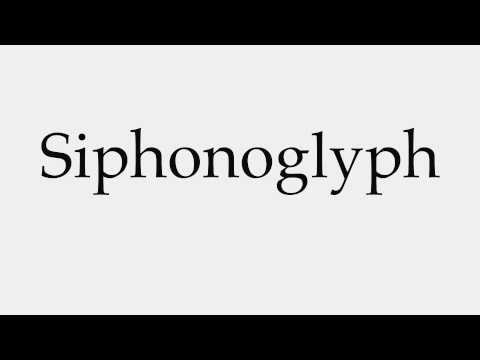 How to Pronounce Siphonoglyph