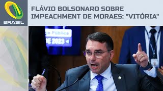 Flávio Bolsonaro comemora assinaturas para derrubar Moraes: "Ninguém aguenta mais"
