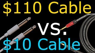 Video thumbnail for Mogami Platinum Guitar Cable vs. Cheap Radio Shack Cable by RealHomeRecording.com