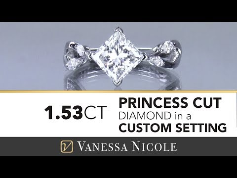 1.50 CARAT PRINCESS CUT SOLITAIRE – Princess Cut Diamond Engagement Ring For Laura