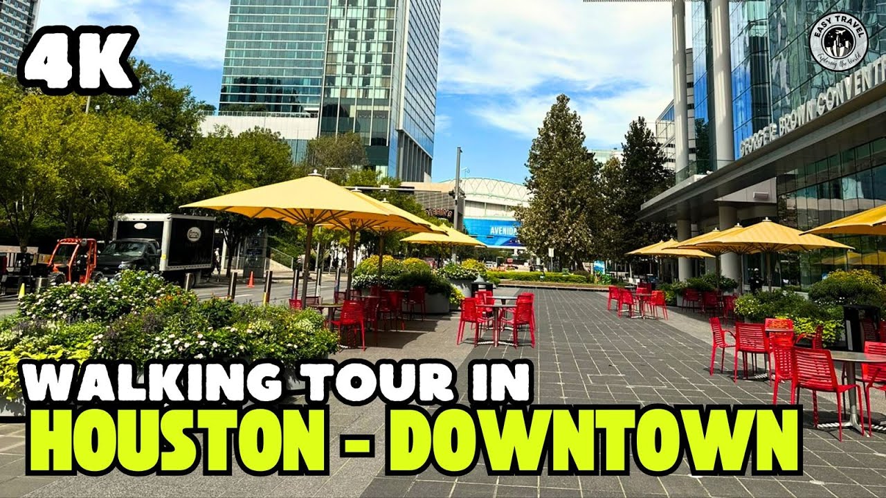 Immersive street-level walking tour through Houston, TX, United States, showcasing authentic urban landscapes, local architecture, and the vibrant atmosphere of the city's neighborhoods