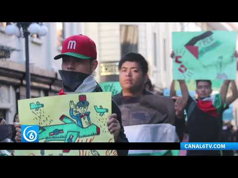 Video: Jóvenes en Puebla, se unen a la exigencia de alto al genocidio en Palestina