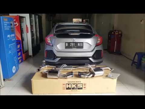HKS Civic Turbo FK Hatchback 1.5T (HKS Legal Muffler Ti) Exhaust - CK Motorsport TV