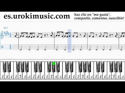 Tutorial de Piano (mano derecha) Luis Fonsi, Stefflon Don - Calypso Clases Notas um-ih927