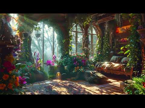Whimsical Fairy Wooden House ✨ Magical Forest Music + Peaceful Nature Ambience 🌿