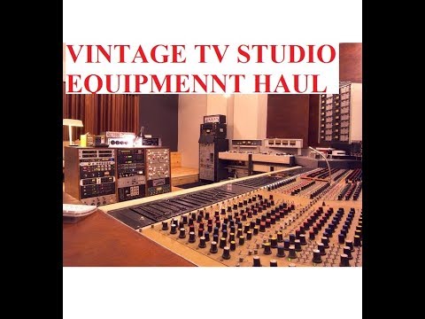 Vintage TV Studio Equipment Betamax Sony SX Recorder Player Cameras Lens Production Intercom System