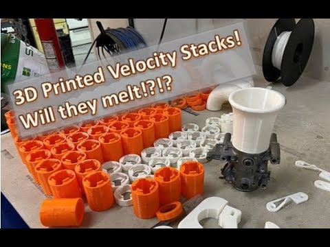 Homemade M120 V12 3D Printed Velocity Stacks for the 68 Camaro!