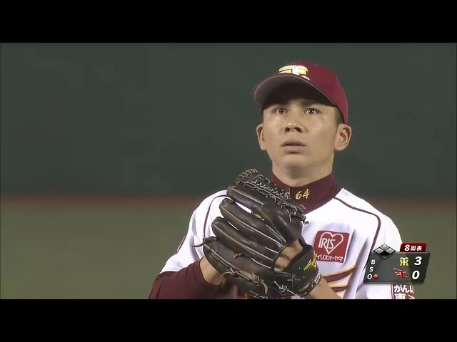 8回表 イーグルス福山がタイガース・ゴメスに手痛い一発を浴びる!! 2014/6/3 E-T