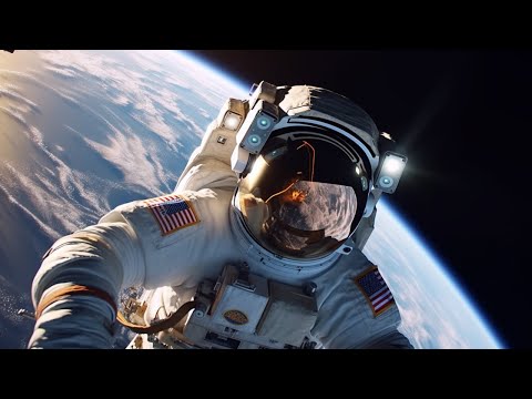 🌎 Incredible ISS Astronaut Spacewalk Go Pro 🚀 Space Ambient Music