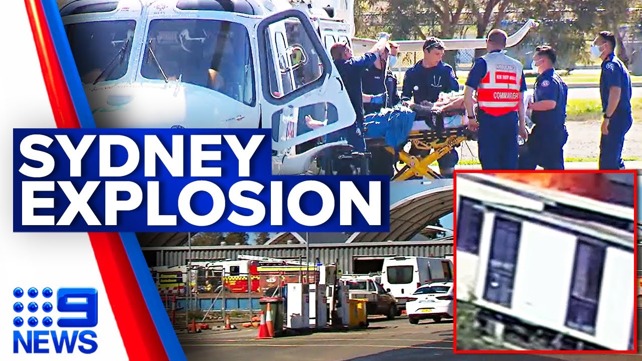 'Mayhem' after huge explosion at council depot in Sydney | 9 News Australia