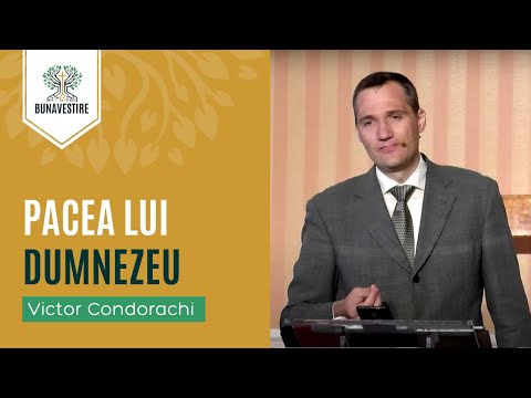 Pacea lui Dumnezeu - Victor Condorachi - Biserica Bunavestire LIVE