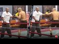 ROY JONES JR TEACHES CHRIS EUBANK JR HIS DEVASTATING LEFT HOOK - MAKES HIM DRILL IT