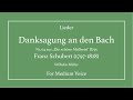 Danksagung an den Bach - Schubert - Medium