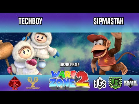 Warp Zone 2 - Losers Finals - techboy(Ice Climbers) Vs. SipMastah(Diddy Kong)