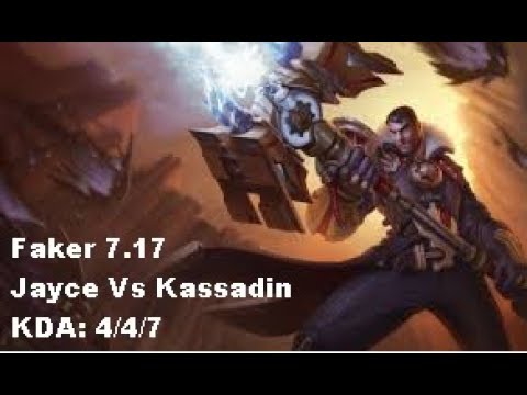 SKT 1 FAKER JAYCE Vs KASSADIN  MID Ranked Challenger