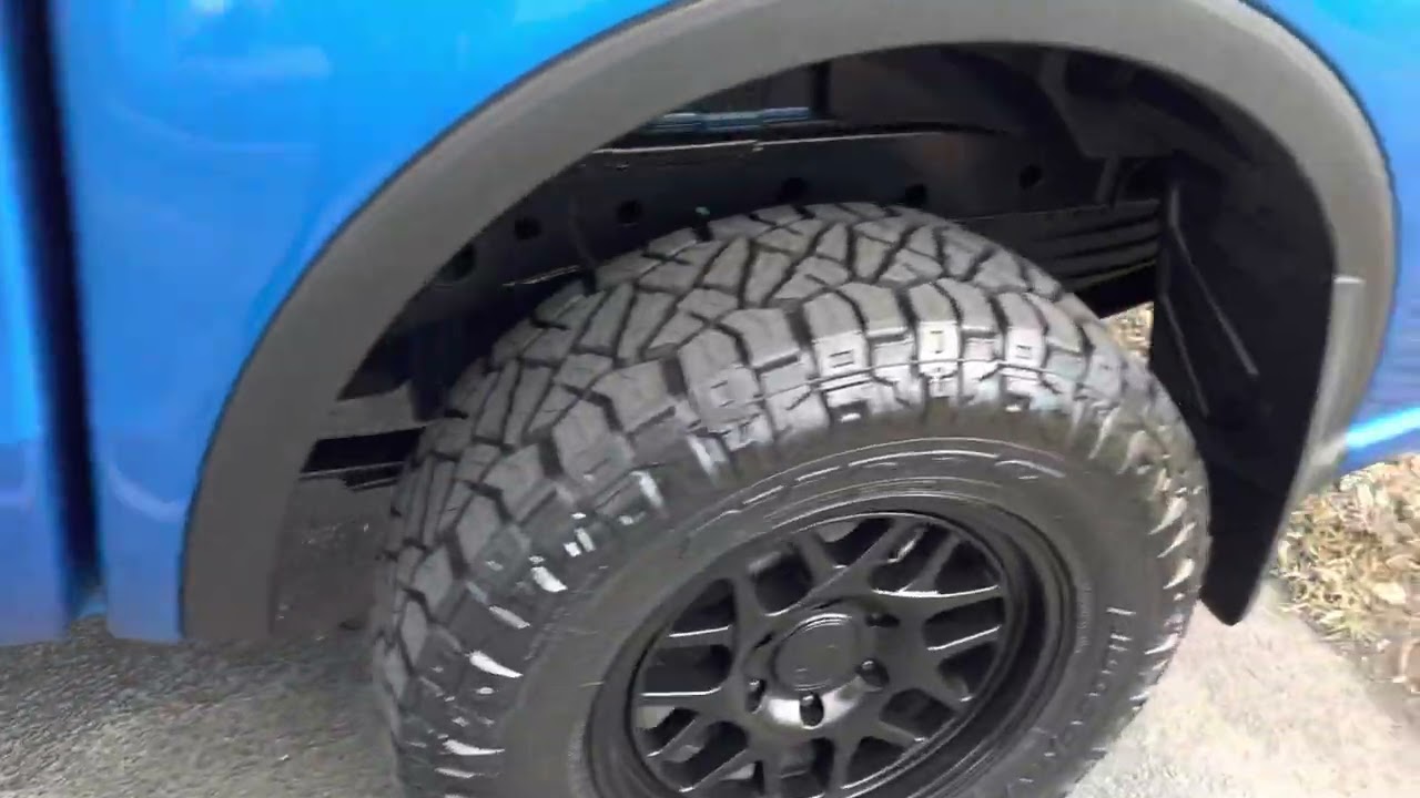 Ford factory splash guards on a 2021 Ford ranger