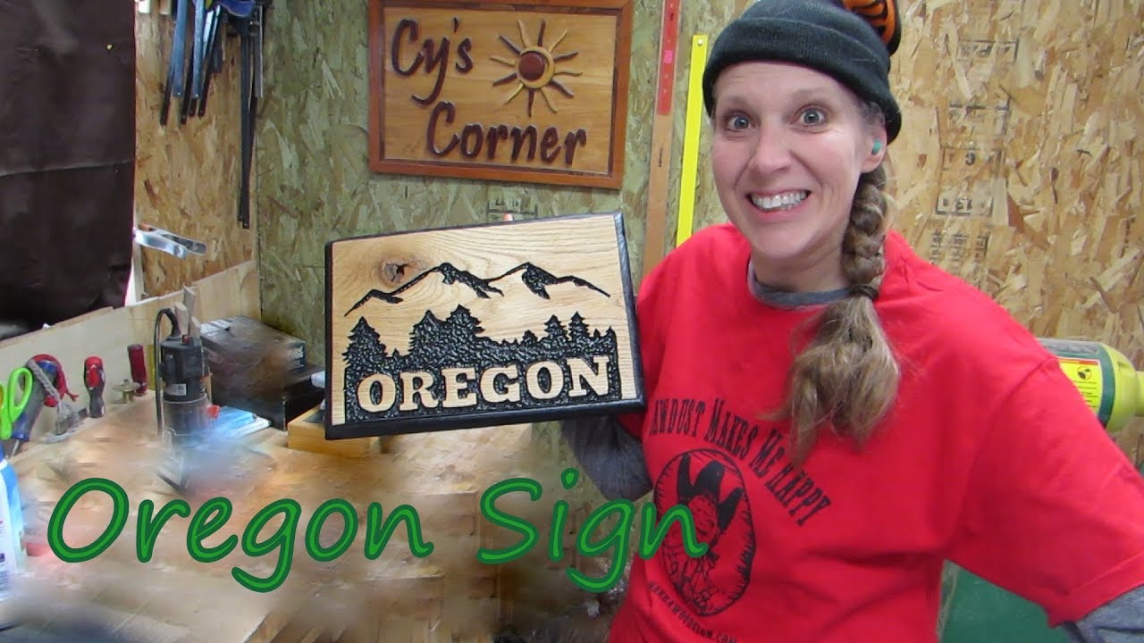 Oregon Routered Sign