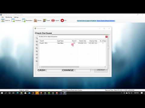 Hotel Reservation and Billing System using C# and MS Access with Source Code | SourceCodester