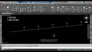 How to Divide And How to Measure Lines And Curves in AutoCAD