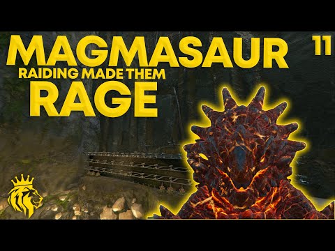 MAGMASAUR RAIDING Makes Them RAGE QUIT! | TKI #11 PVP | ARK: Survival Evolved