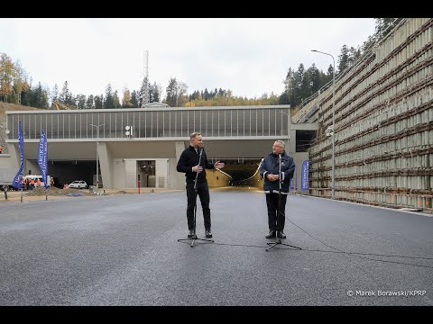 Wizyta na budowie tunelu na „Zakopiance”