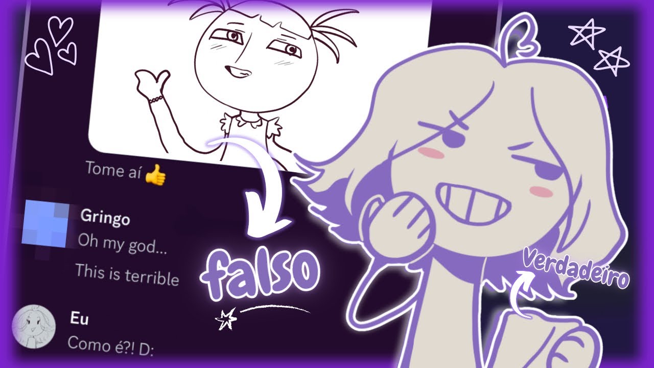 Enganando gringos com desenhos iniciantes no Discord