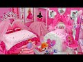4 DIY Miniature Disney Princess Dollhouse ~ Pink Barbie Hacks