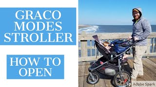 How to Open the Graco Modes Jogging Stroller / Graco Modes Click Connect Travel System