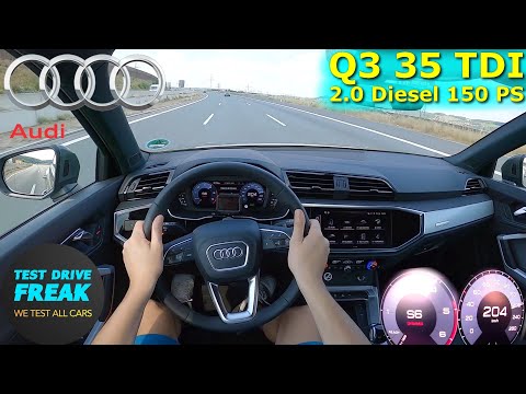 2023 Audi Q3 35 TDI 150 PS TOP SPEED AUTOBAHN DRIVE POV
