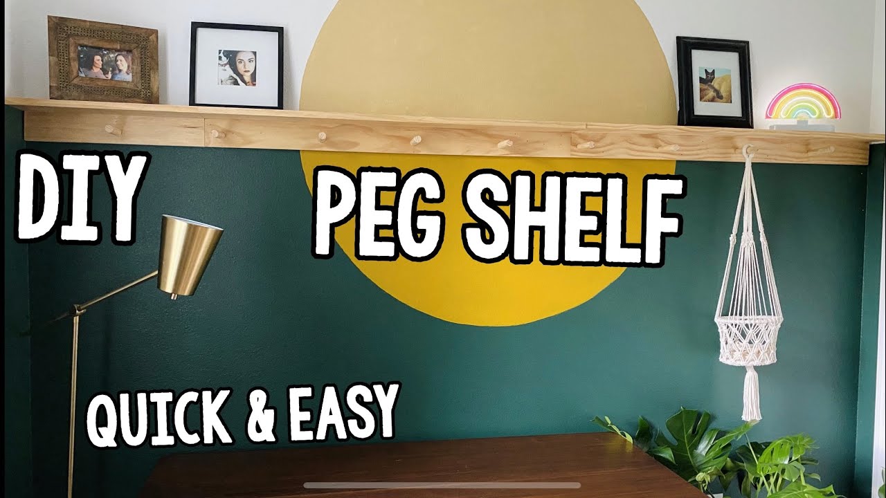 DIY Peg Shelf / Frame Ledge - simple and cheap shelving