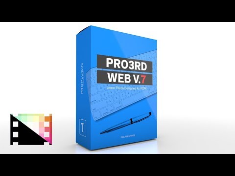 Pro3rd Web Volume 7- Lower Third Designs for Final Cut Pro X - Pixel Film Studios