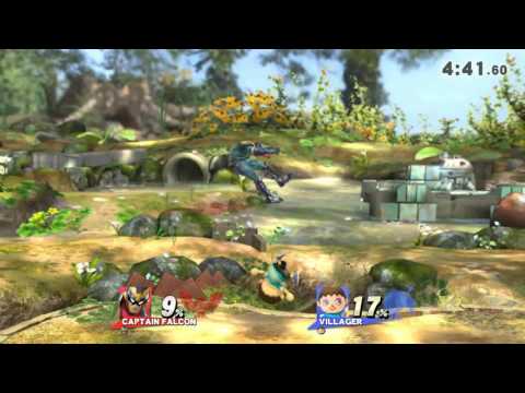 Sm4sh For Glory - Respect to Disrespect! Villager Against Captain Falcon