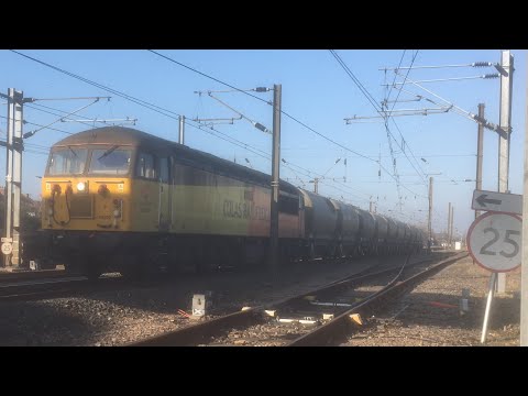 56302 passes Darlington working the 6Z56 Barassie Yard to Masborough Booths P.S.