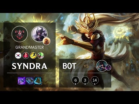 Syndra Bot vs Caitlyn - KR Grandmaster Patch 10.6