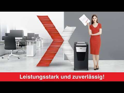 Artikelvideo 1 für Rexel XP418+ Aktenvernichter mit Partikelschnitt P-4, bis 18 Blatt, grau, Artikelnummer 255806