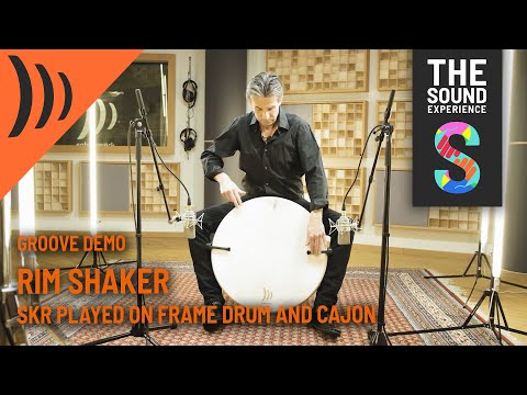 Rim Shaker SKR - Groove Demo - played on frame drum and Cajon