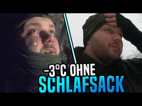 OHNE Schlafsack bei -3°C | Erste Übernachtung - Alles geht schief! 🥶