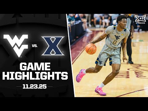 West Virginia vs. Xavier Game Highlights | 2025-26 Big 12 Men’s Basketball