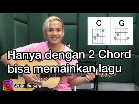 CARA MUDAH BELAJAR GITAR PEMULA, HANYA 2 CHORD GAMPANG BISA MEMAINKAN LAGU BY ALBERA