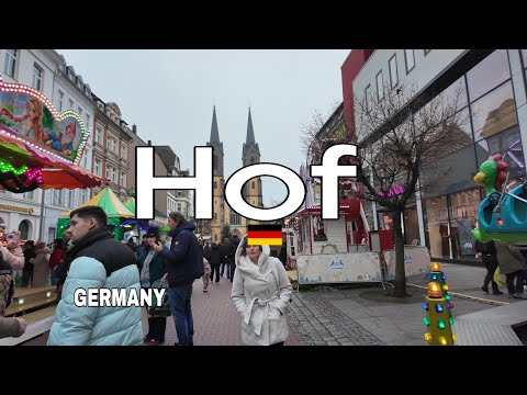 Hof Germany 🇩🇪 Walking Tour | Exploring the City on Foot | 4K 60fps