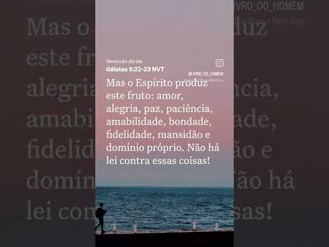 O homem que viver nos frutos do Espírito será mais livre que o homem que quebra as leis do Senhor.