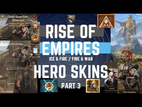 Hero Skins Part 3 - Gold Guardian - Rise of Empires Ice & Fire