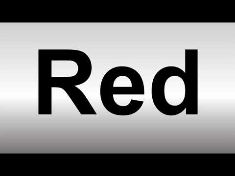 How to Pronounce Red