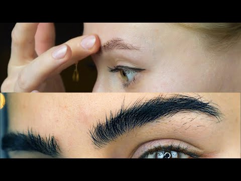 Мега ГУСТЫЕ БРОВИ за пару недель. Как отрастить густые брови
