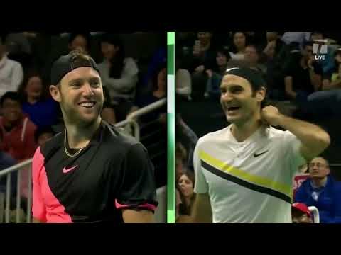 Roger Federer vs Jack Sock || Match for Africa 5 Highlights [HD]