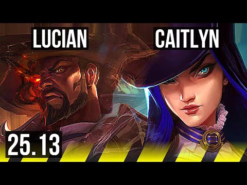 LUCIAN & Nami vs CAITLYN & Janna (ADC) | 14/1/3, Legendary | KR Challenger | 25.13