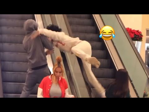 BEST ESCALATOR PRANKS WENT WRONG!! | TOUCHING HANDS ON THE ESCALATOR PRANK WENT WRONG