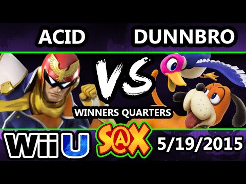 S@X - DunnoBro (DHD) Vs. Acid (Captain Falcon) SSB4 Winners Quarters - Smash Wii U - Smash 4
