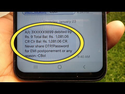 A/c 3XXXXX9899 debited by Rs. 9 Total Bal: Rs.  1,081.06 CR Clr Bal: Rs. 1,081.06 CR. 